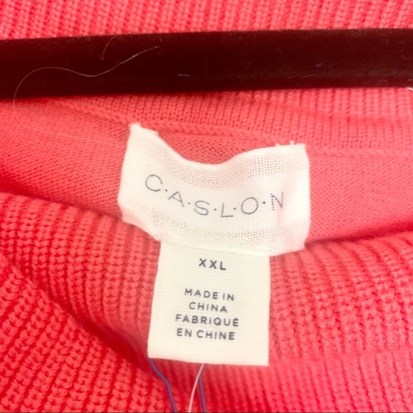 Caslon 3 in 1 top sweater pink salmon xxl - Picture 3 of 8